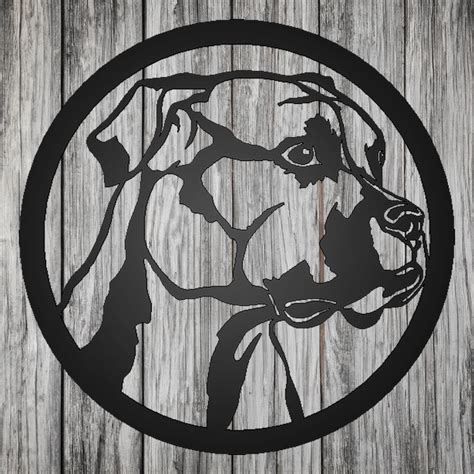 Boxer Dog Silhouette Metal Sign – Nightingale Metal 